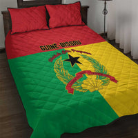 Guinea-Bissau Quilt Bed Set Coat Of Arms Flag Style - Wonder Print Shop