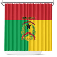 Guinea-Bissau Shower Curtain Coat Of Arms Flag Style - Wonder Print Shop