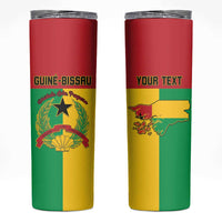 Personalized Guinea-Bissau Skinny Tumbler Coat Of Arms Flag Style - Wonder Print Shop