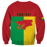 Personalized Guinea-Bissau Sweatshirt Coat Of Arms Flag Style - Wonder Print Shop