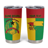 Personalized Guinea-Bissau Tumbler Cup Coat Of Arms Flag Style - Wonder Print Shop