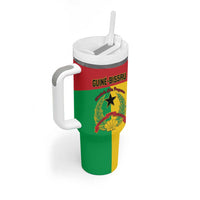 Personalized Guinea-Bissau Tumbler With Handle Coat Of Arms Flag Style - Wonder Print Shop