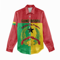 Personalized Guinea-Bissau Women Casual Shirt Coat Of Arms Flag Style - Wonder Print Shop