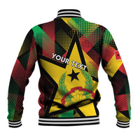 Personalized Guinea-Bissau Independence Day Baseball Jacket Coat Of Arms With Map - Wonder Print Shop