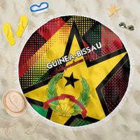 Guinea-Bissau Independence Day Beach Blanket Coat Of Arms With Map - Wonder Print Shop