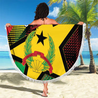 Guinea-Bissau Independence Day Beach Blanket Coat Of Arms With Map - Wonder Print Shop