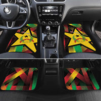 Guinea-Bissau Independence Day Car Mats Coat Of Arms With Map - Wonder Print Shop