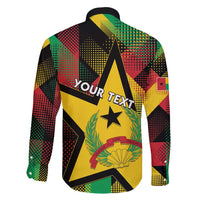 Personalized Guinea-Bissau Independence Day Family Matching Puletasi and Hawaiian Shirt Coat Of Arms With Map - Wonder Print Shop