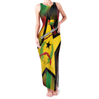 Personalized Guinea-Bissau Independence Day Family Matching Tank Maxi Dress and Hawaiian Shirt Coat Of Arms With Map - Wonder Print Shop