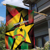 Guinea-Bissau Independence Day Garden Flag Coat Of Arms With Map - Wonder Print Shop
