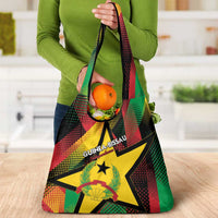 Guinea-Bissau Independence Day Grocery Bag Coat Of Arms With Map - Wonder Print Shop