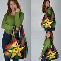 Guinea-Bissau Independence Day Grocery Bag Coat Of Arms With Map - Wonder Print Shop