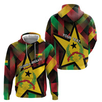 Personalized Guinea-Bissau Independence Day Hoodie Coat Of Arms With Map - Wonder Print Shop