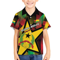 Personalized Guinea-Bissau Independence Day Kid Hawaiian Shirt Coat Of Arms With Map - Wonder Print Shop