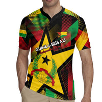 Personalized Guinea-Bissau Independence Day Rugby Jersey Coat Of Arms With Map - Wonder Print Shop