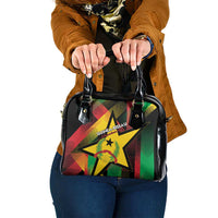 Guinea-Bissau Independence Day Shoulder Handbag Coat Of Arms With Map - Wonder Print Shop