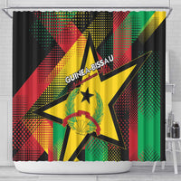 Guinea-Bissau Independence Day Shower Curtain Coat Of Arms With Map - Wonder Print Shop