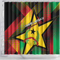 Guinea-Bissau Independence Day Shower Curtain Coat Of Arms With Map - Wonder Print Shop