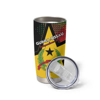 Personalized Guinea-Bissau Independence Day Tumbler Cup Coat Of Arms With Map - Wonder Print Shop