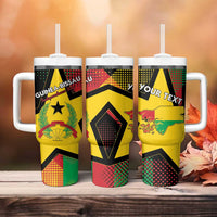 Personalized Guinea-Bissau Independence Day Tumbler With Handle Coat Of Arms With Map - Wonder Print Shop