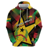 Personalized Guinea-Bissau Independence Day Zip Hoodie Coat Of Arms With Map - Wonder Print Shop