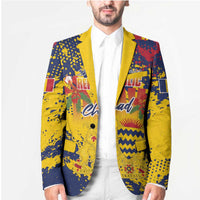 Personalized Chad Republic Day Blazer Coat Of Arms - Grunge Style - Wonder Print Shop