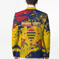 Personalized Chad Republic Day Blazer Coat Of Arms - Grunge Style - Wonder Print Shop
