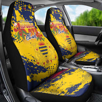 Chad Republic Day Car Seat Cover Coat Of Arms - Grunge Style - Wonder Print Shop