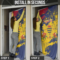 Chad Republic Day Door Cover Coat Of Arms - Grunge Style - Wonder Print Shop