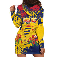 Personalized Chad Republic Day Hoodie Dress Coat Of Arms - Grunge Style - Wonder Print Shop