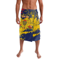 Personalized Chad Republic Day Lavalava Coat Of Arms - Grunge Style - Wonder Print Shop