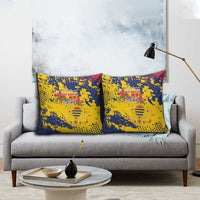 Chad Republic Day Pillow Cover Coat Of Arms - Grunge Style - Wonder Print Shop