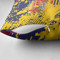 Chad Republic Day Pillow Cover Coat Of Arms - Grunge Style - Wonder Print Shop