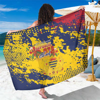 Chad Republic Day Sarong Coat Of Arms - Grunge Style - Wonder Print Shop