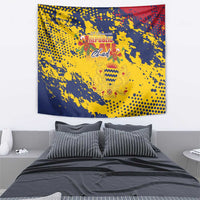 Chad Republic Day Tapestry Coat Of Arms - Grunge Style - Wonder Print Shop