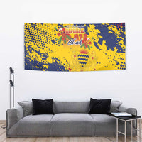 Chad Republic Day Tapestry Coat Of Arms - Grunge Style - Wonder Print Shop