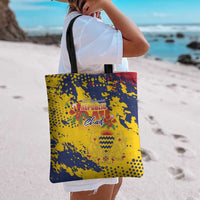 Chad Republic Day Tote Bag Coat Of Arms - Grunge Style - Wonder Print Shop