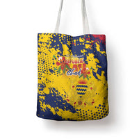 Chad Republic Day Tote Bag Coat Of Arms - Grunge Style - Wonder Print Shop