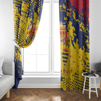 Chad Republic Day Window Curtain Coat Of Arms - Grunge Style - Wonder Print Shop
