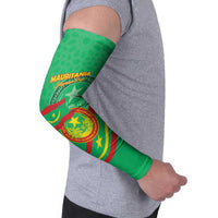 Mauritania Independence Day Arm Sleeves Coat Of Arms With Map - Wonder Print Shop