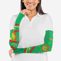 Mauritania Independence Day Arm Sleeves Coat Of Arms With Map - Wonder Print Shop