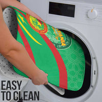 Mauritania Independence Day Bathroom Set Coat Of Arms With Map - Wonder Print Shop