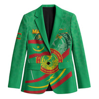 Personalized Mauritania Independence Day Blazer Coat Of Arms With Map - Wonder Print Shop