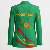 Personalized Mauritania Independence Day Blazer Coat Of Arms With Map - Wonder Print Shop