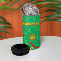 Personalized Mauritania Independence Day 4 in 1 Can Cooler Tumbler Coat Of Arms With Map - Wonder Print Shop