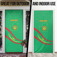Mauritania Independence Day Door Cover Coat Of Arms With Map - Wonder Print Shop