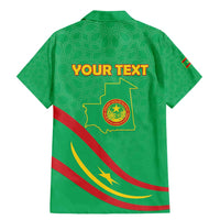 Personalized Mauritania Independence Day Family Matching Mermaid Dress and Hawaiian Shirt Coat Of Arms With Map - Wonder Print Shop