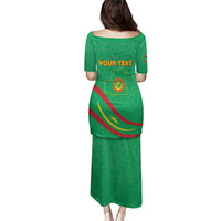 Personalized Mauritania Independence Day Family Matching Puletasi and Hawaiian Shirt Coat Of Arms With Map - Wonder Print Shop