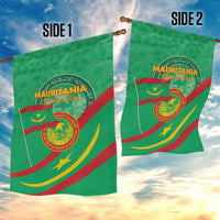 Mauritania Independence Day Garden Flag Coat Of Arms With Map - Wonder Print Shop