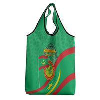 Mauritania Independence Day Grocery Bag Coat Of Arms With Map - Wonder Print Shop